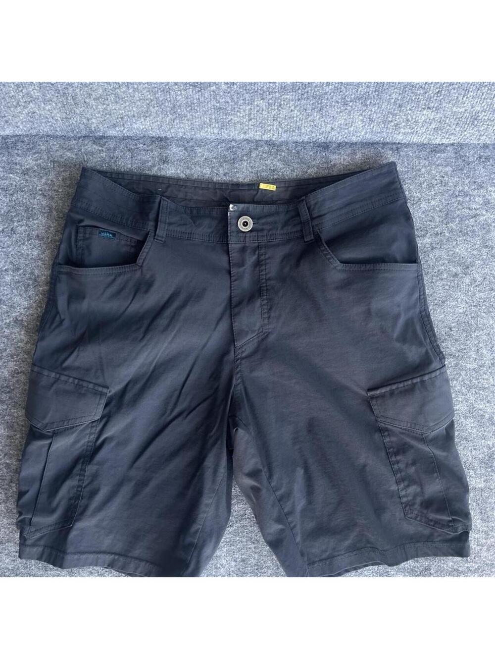 KUHL Men’s Cargo Shorts Size 33 Charcoal Gray Outdoor Hiking Utility